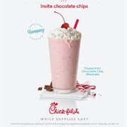 Chick Fil a Peppermint Chip Milkshake