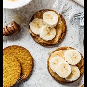 Peanut Butter and Banana on Crackers