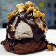 Double Chocolate Sundae With Walnuts