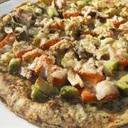 Avocado Shrimp Pizza