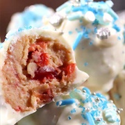 White Chocolate Cherry Cheesecake Truffles