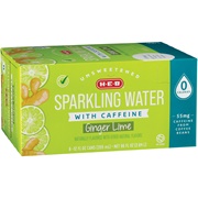 H-E-B Unsweetened Ginger Lime With Caffeine