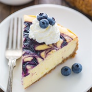 White Chocolate Blueberry Cheesecake