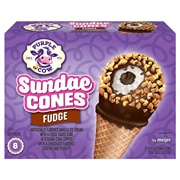 Purple Cow Fudge Cone