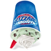 Grasshopper Mousse Pie Blizzard