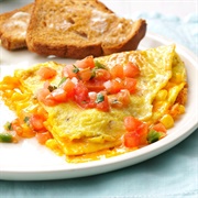 Omelette With Salsa