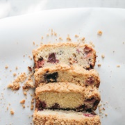 Triple Berry Coffee Cake With Walnuts