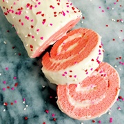 Pink Roll Cake