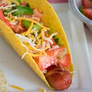 Beef Hot Dog Tacos