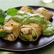 Avocado Sauce Crepe