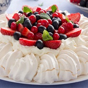 Fruit Pavlova in Australia