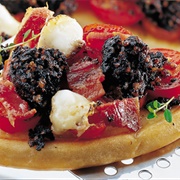 Bacon and Black Pudding Pizza