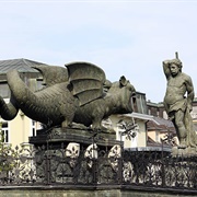 Hercules and the Lindworm, Klagenfurt, Austria