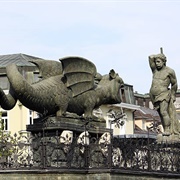 Hercules and the Lindworm, Klagenfurt, Austria