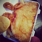 Battered Black Pudding Pizza