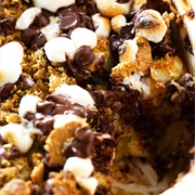 Chocolate and Marshmallow Brioche Pudding