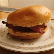 Bacon Roll With Brown Sauce