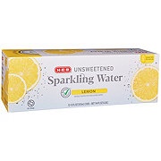 H-E-B Unsweetened Lemon Sparkling Water