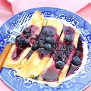 Blueberry Sauce Crepe
