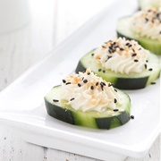 Everything Bagel Cucumber Bites