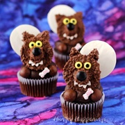 Reese&#39;s Cup Werewolf Cupcakes