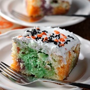 Halloween Jello Poke Cake