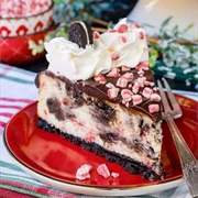 Peppermint Oreo Swirl Cheesecake
