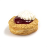 Jack Frost Donuts Raspberry Cheesecake Donut