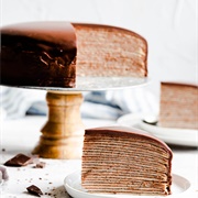 Chocolate Crêpe Cake