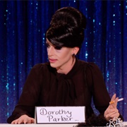 Miz Cracker as Dorothy Parker