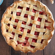 Strawberry Lattice Pie
