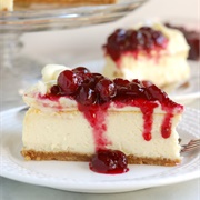 White Chocolate Cranberry Cheesecake