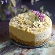 Tarragon Lime Pine Nut Cheesecake