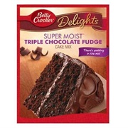 Betty Crocker Triple Chocolate Fudge Cake