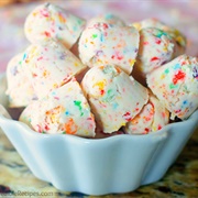 Fruity Pebbles Cheesecake Bites
