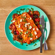 Spicy Aubergine and Lentil Shepherds Pie