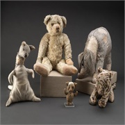 Original Winnie the Pooh Animals, New York Library