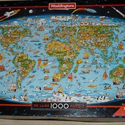 Waddingtons World Map Jigsaw Puzzle