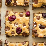 Cranberry Blondies