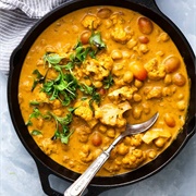 Coconut Chickpea Cauliflower Curry