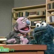 Cookie Monster in the Library