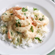 Creamy Garlic Prawns
