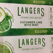 Langers Sparkling Water Cucumber Lime With Mint