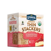 Lundberg Family Farms Thin Stackers White Chocolate Strawberry Cheesecake