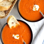 Goat Cheese and Tomato Soup