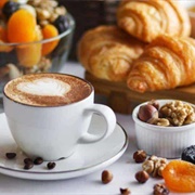 Croissants and Coffee in Paris, France