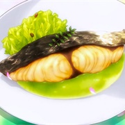 Pepper MacKerel With a Purée Garnish