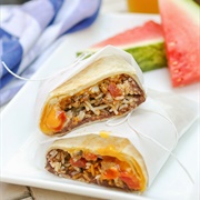 Beef and Mushroom Burrito