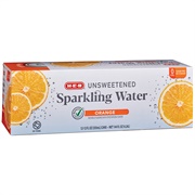 H-E-B Unsweetened Orange Sparkling Water