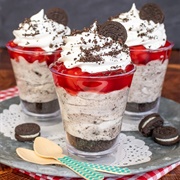 Cherry Cookies and Cream Cheesecake Parfaits
